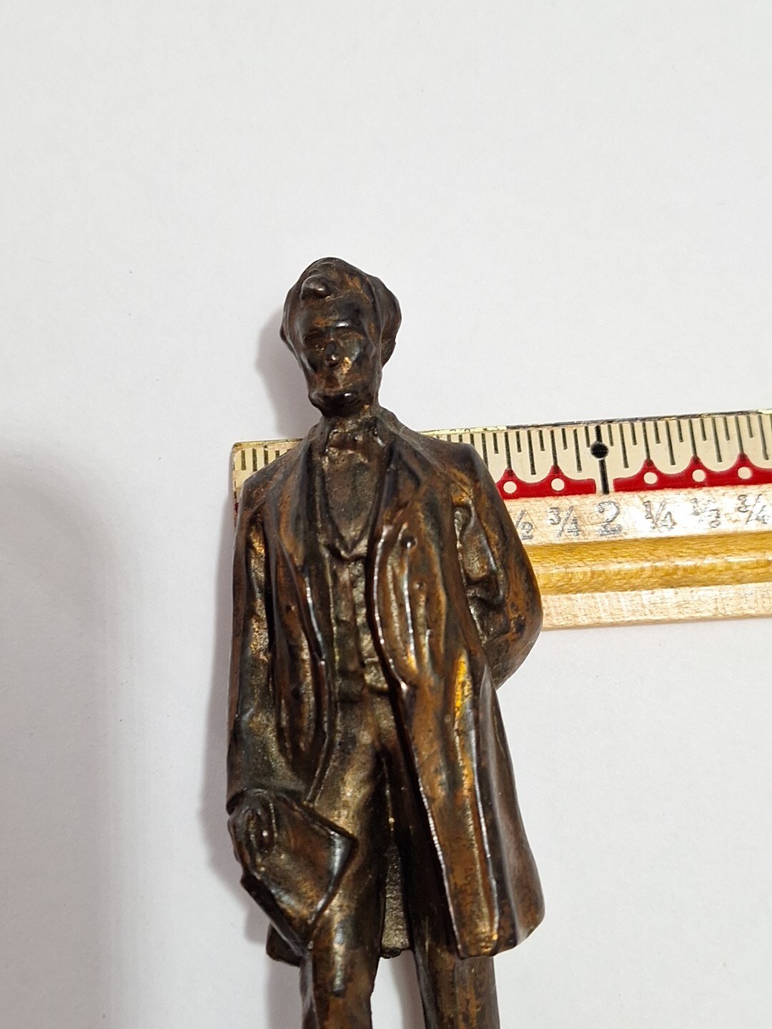Antique American Art Statue Geo.E.Bissell? LINCOLN,Gorham, Figure Unsigned 5.5&Prime;