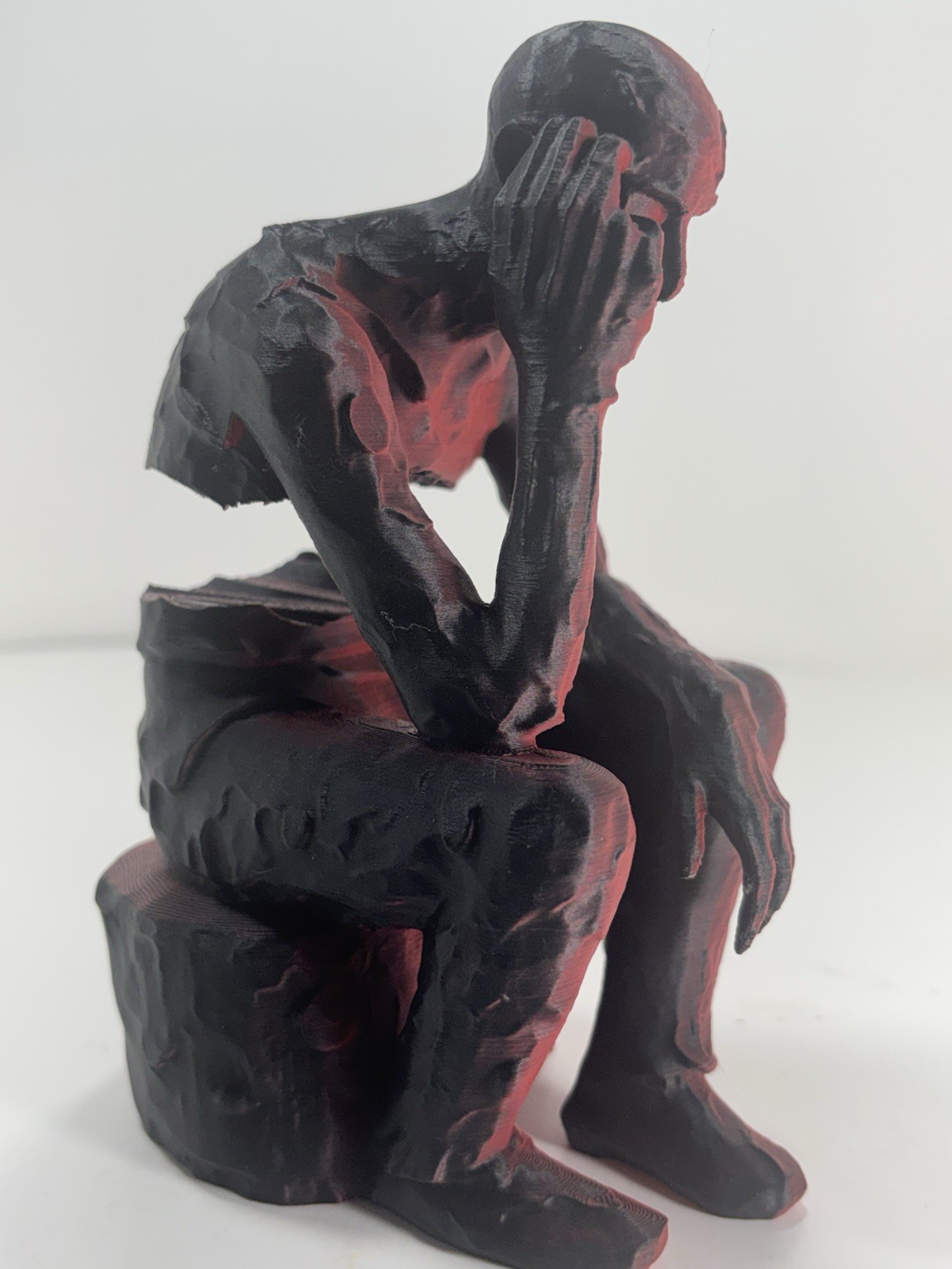 Thinker Sculpture Inspired By Alberto Giacometti Jung Abstract Brutalist Art