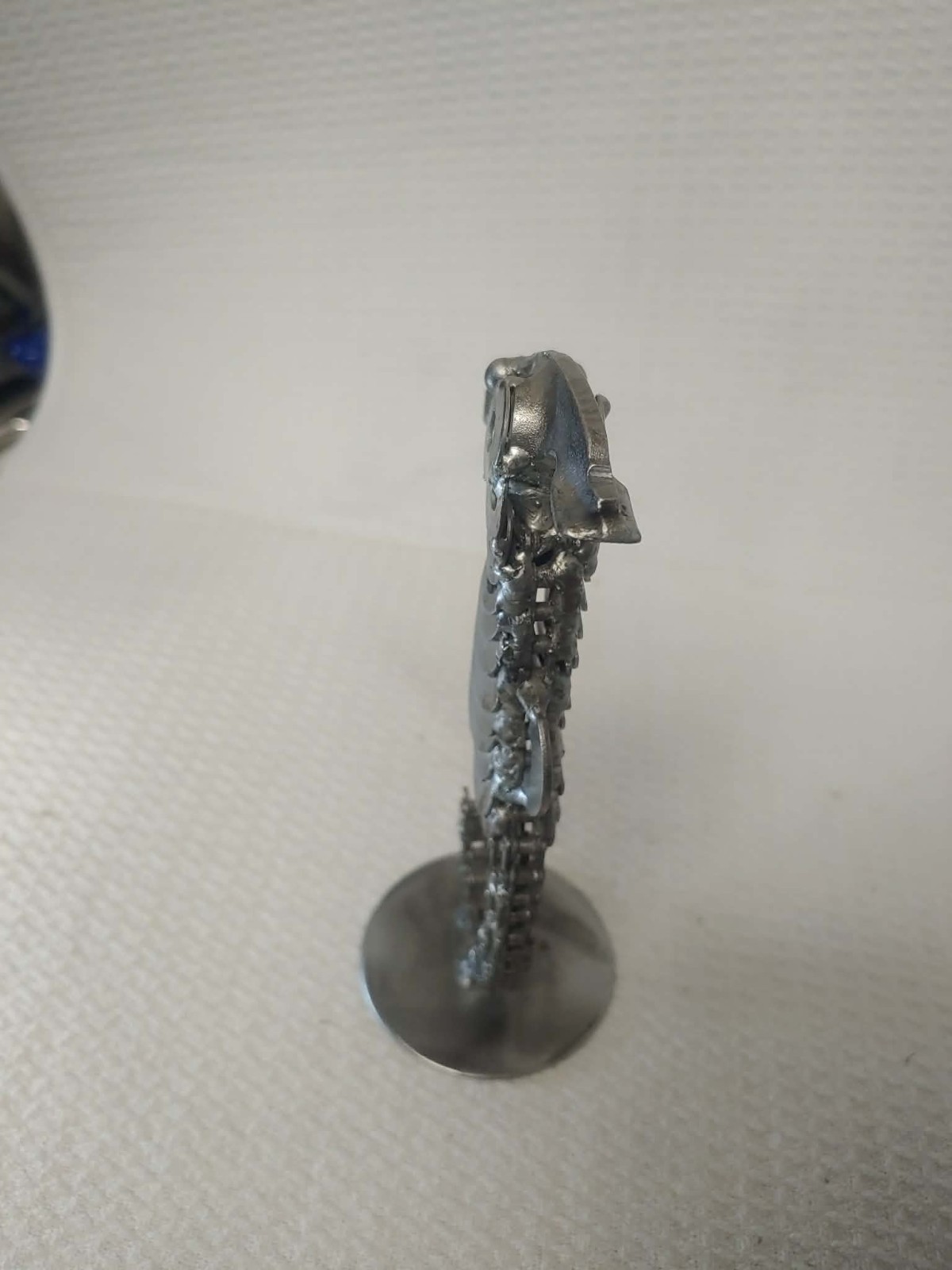 seahorse steel welded art unique