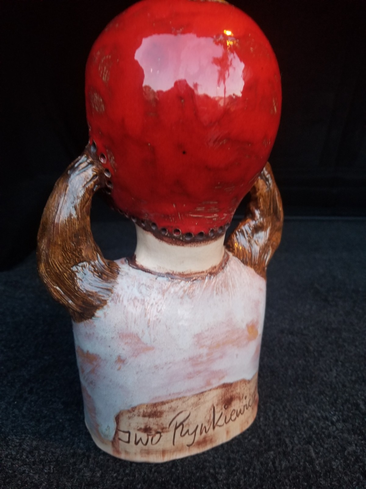 IWO RYNKIEWICZ (aka KOBRON) Ceramic Sculpture « Kid 106 » (2013)