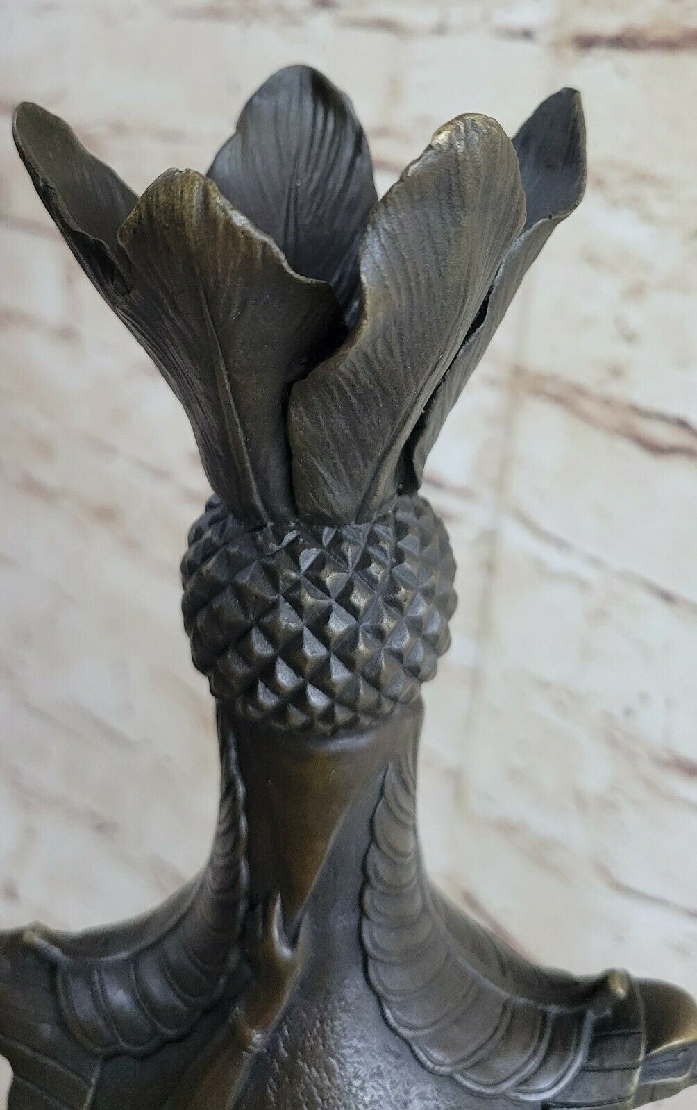 L@@K Stunning Vintage Bronze Art Nouveau/Deco Whimsical Lady Vase Sculpture Sale