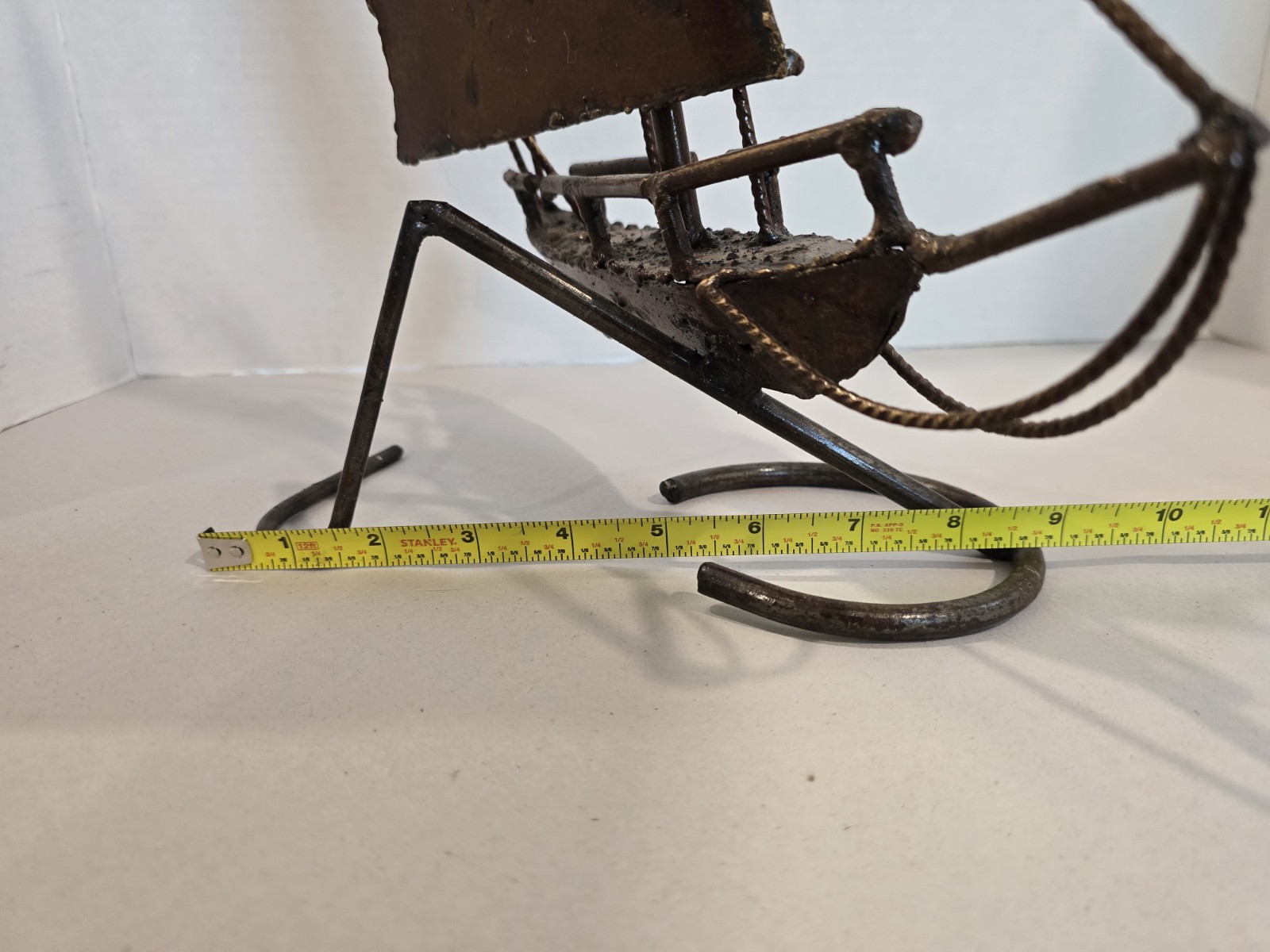 MCM Sailboat Metalware Sculpture Nautical Art Vintage 17&Prime;×11&Prime;×6&Prime; Sailing 1960-70