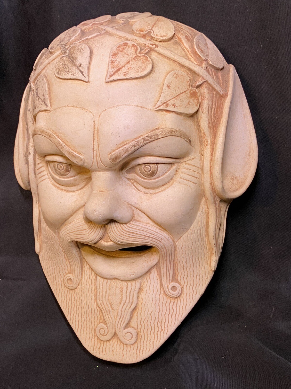 Satyr small Mask – Dionysus Companion – Ancient Greece first Theater – Satiros