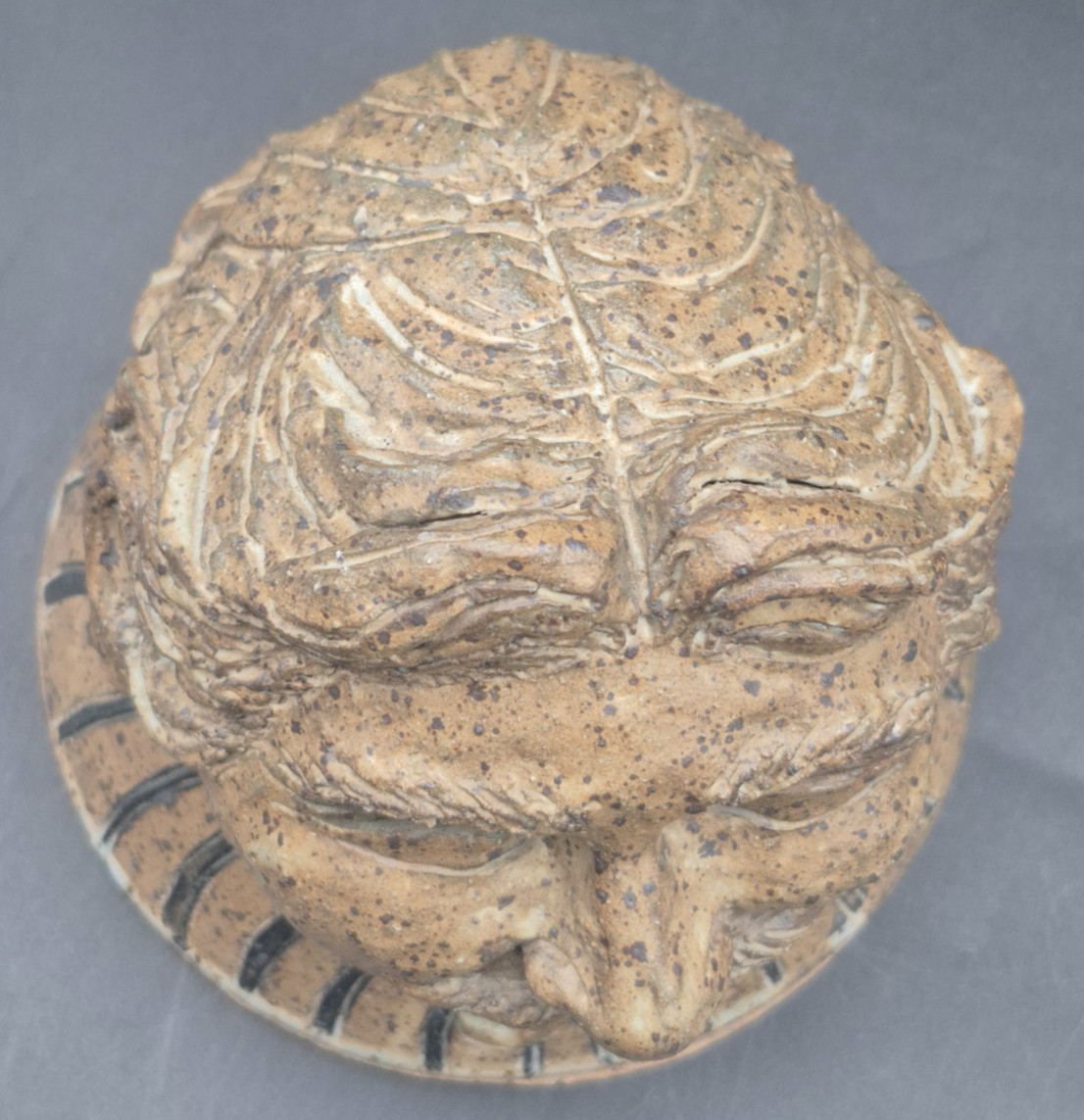 Pottery Sculpture Of A Man&rsquo;s Face By Ondre