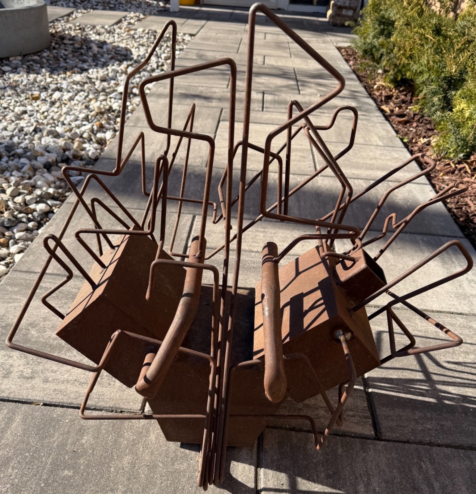 Handmade Vintage Steel Metal Sculpture Modern Abstract Unique Unusual Art 1970s