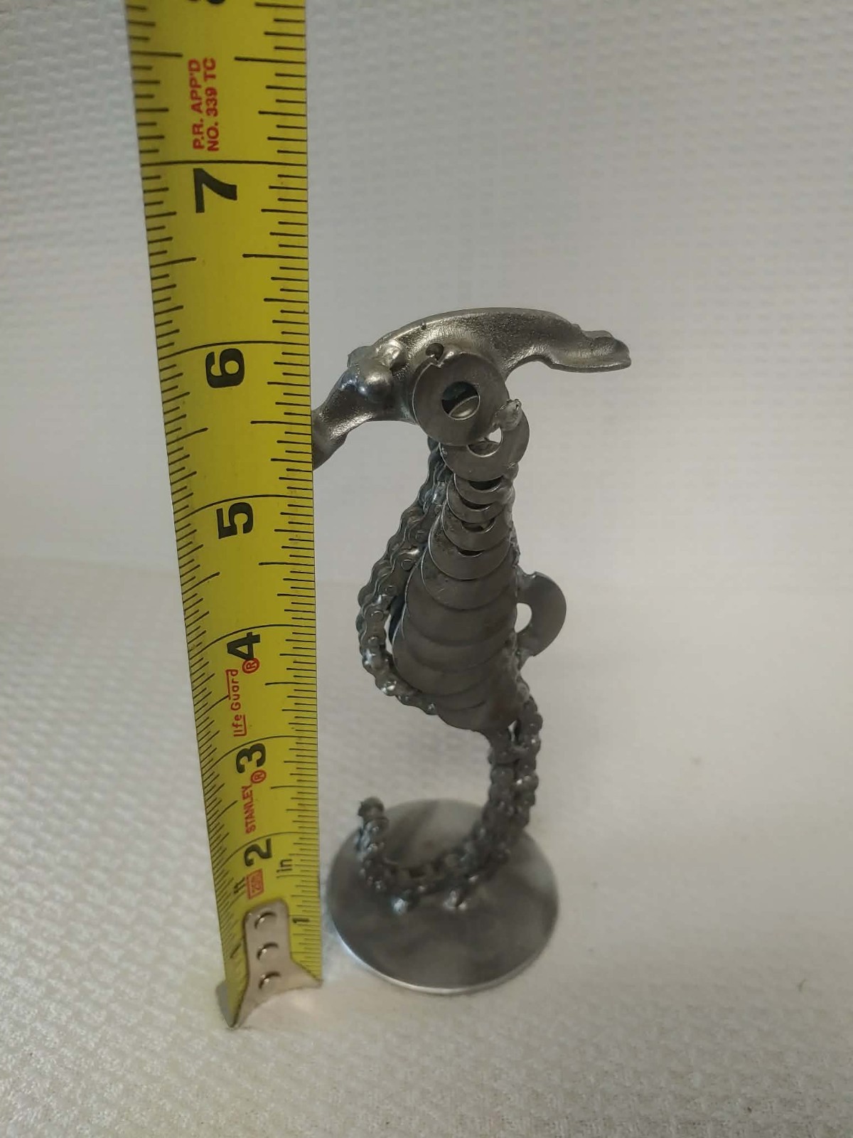 seahorse steel welded art unique
