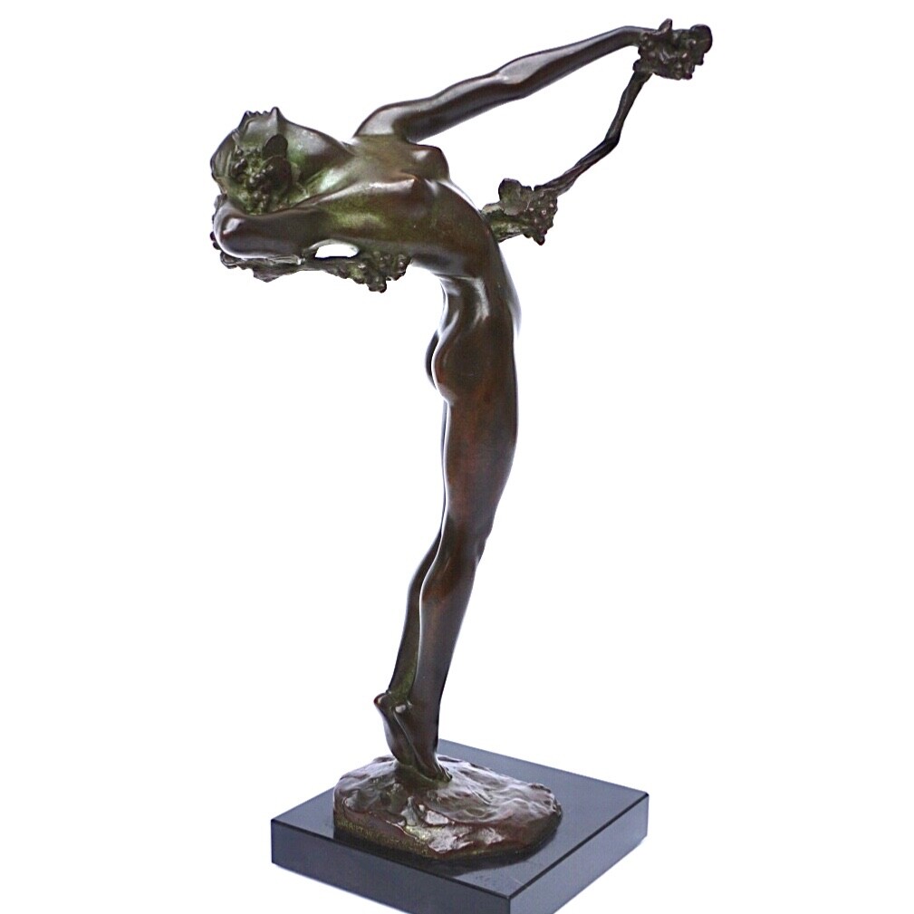Harriet Frishmuth 1923 Bronze Of The Vine