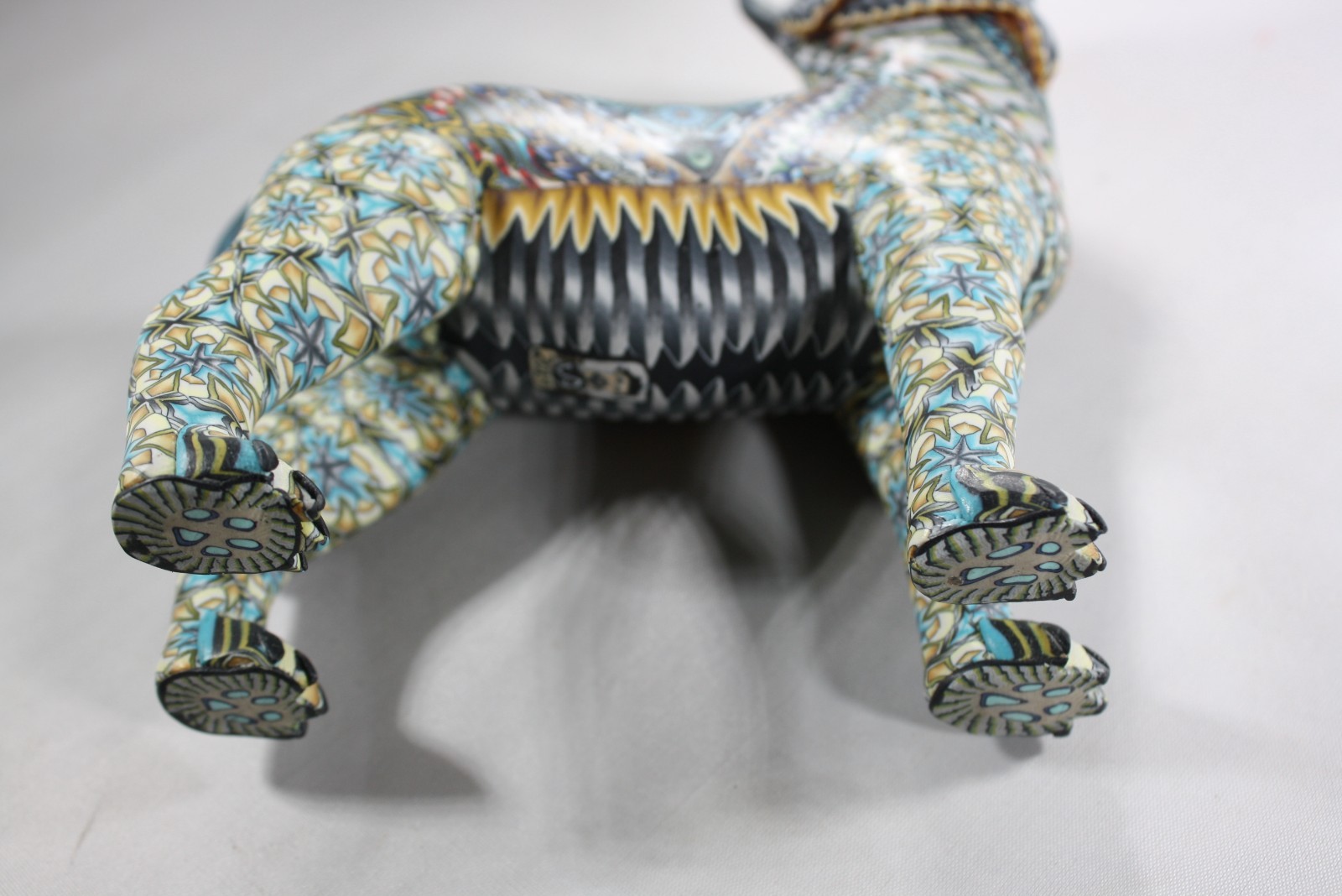 JON STUART ANDERSON 5.5&Prime; WOLF FIMO 2019 Intricate Polymer ARTIST Sculpture