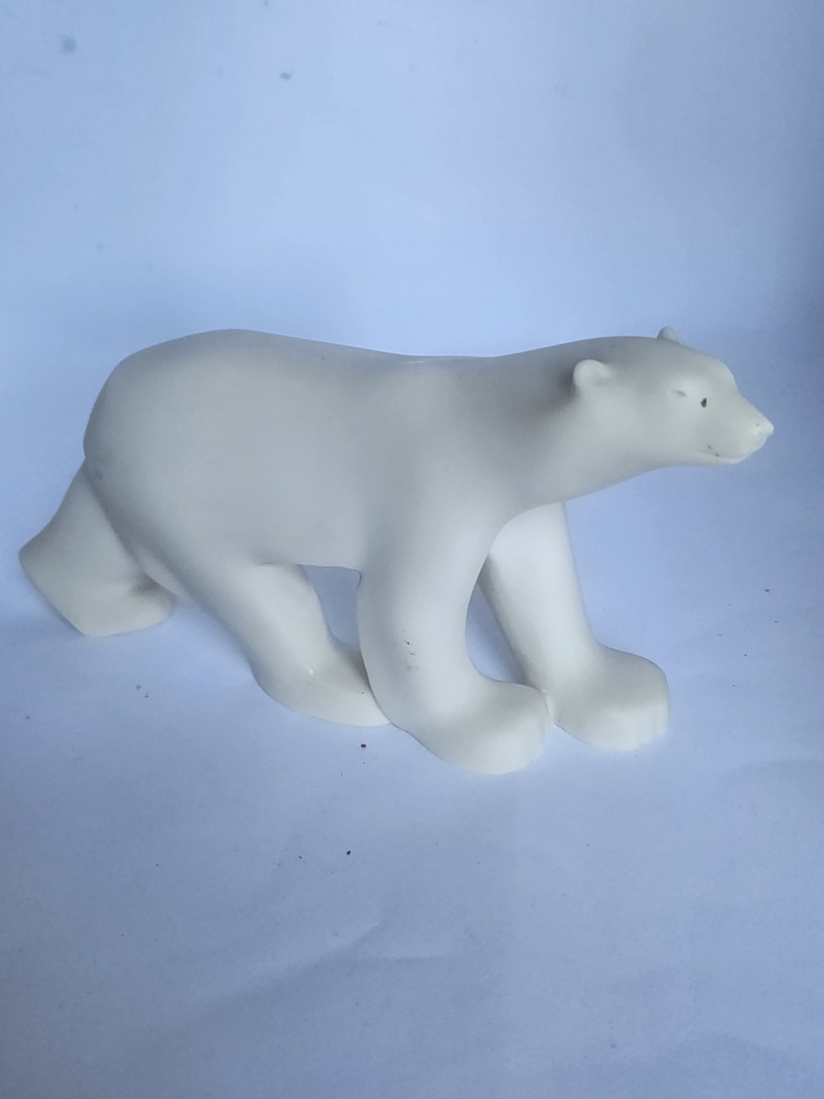 Met Mus of Art White Polar Bear « Ours Blanc » Figurine Francois Pompon 9&Prime; Vintage