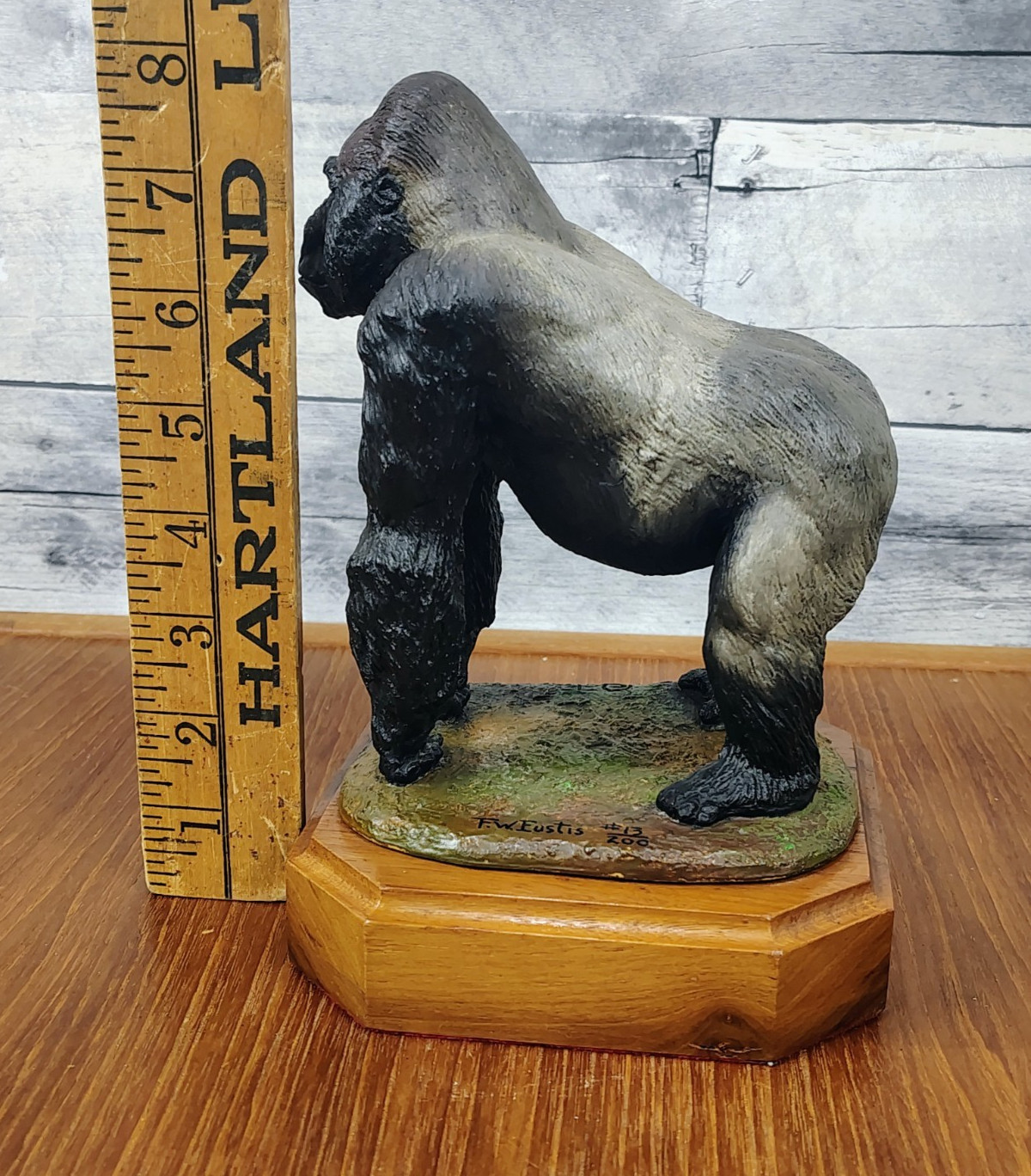 Vintage Francis W Eustis Signed Resin Gorilla Animal Sculpture Statue #13 of 200