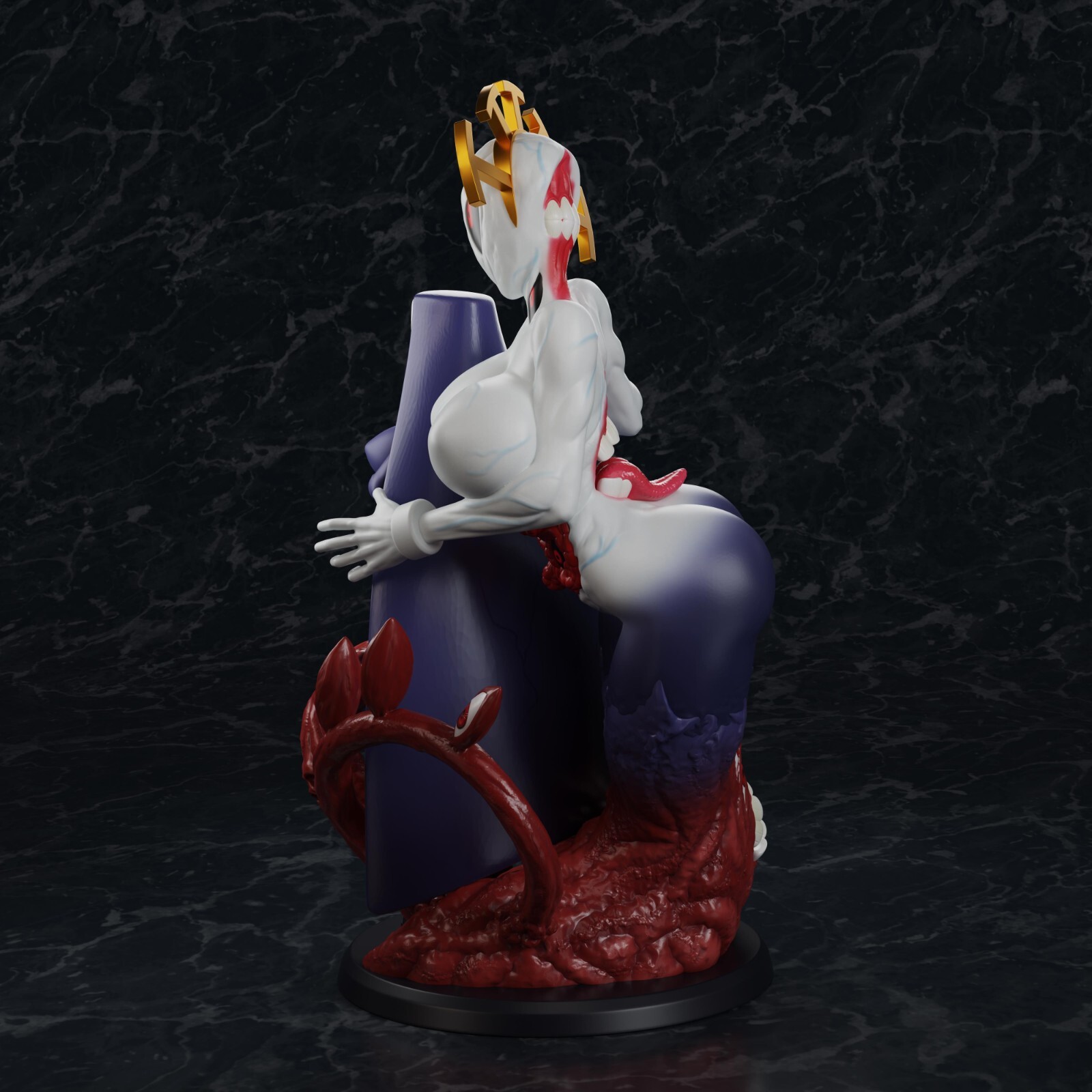 Anime Waifu Nun Double Unpainted Resin Print Art Model Figure 50mm 100mm Monster