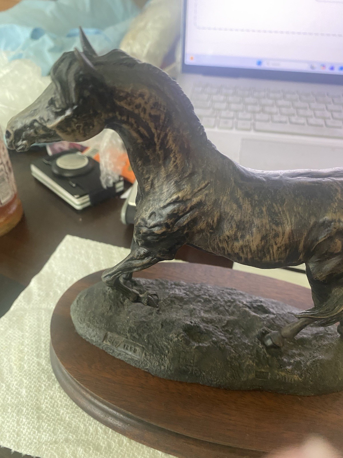 Fred Stone Black Stallion Bronze Figurine # 519 of 1250