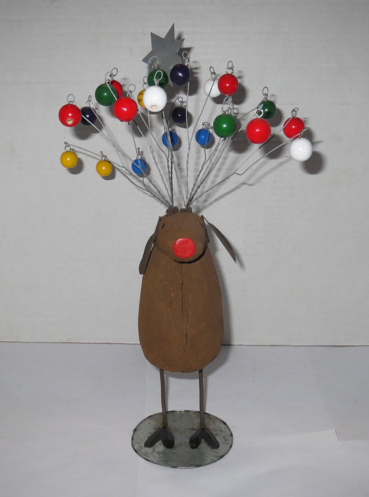 Unique One Of A Kind WIMSEY AMERICAN FOLK ART – BALLOON HEAD DOG SCULPTURE