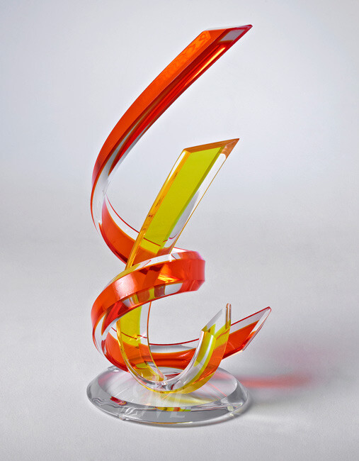 Miami Acrylics T-400 Fusion Acrylic Plastic Sculpture 17×28 Made in USA