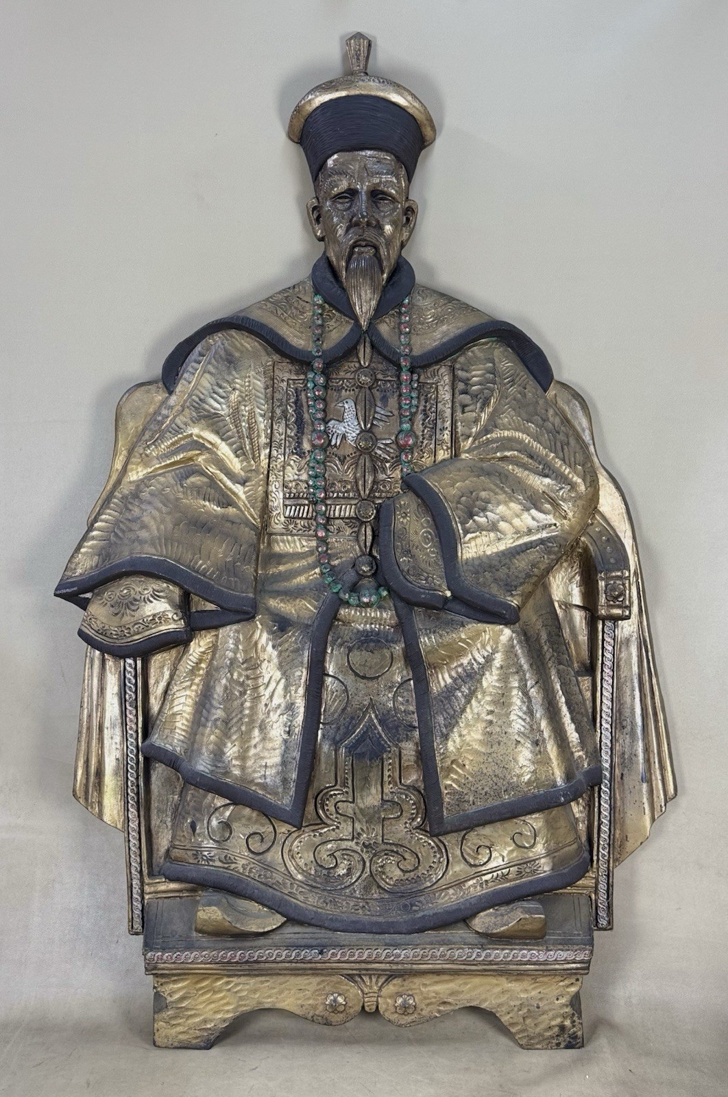 Finesse Originals 54” Wall Art Antique Chinese Regal Emperor Realism Mid Century