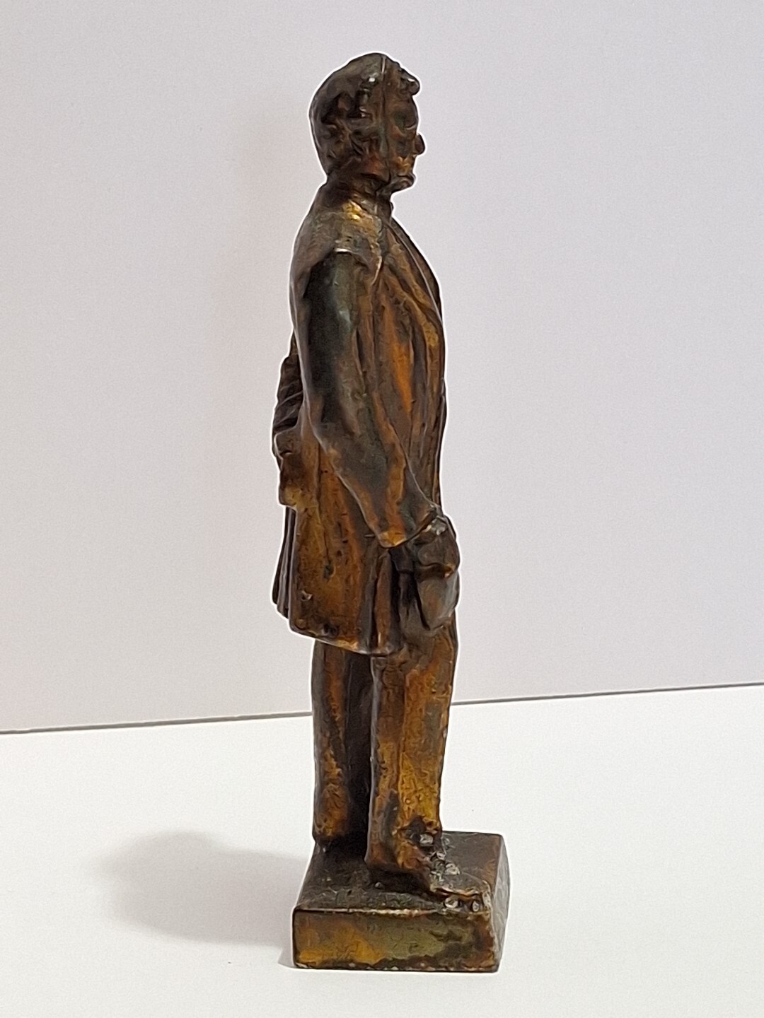 Antique American Art Statue Geo.E.Bissell? LINCOLN,Gorham, Figure Unsigned 5.5&Prime;