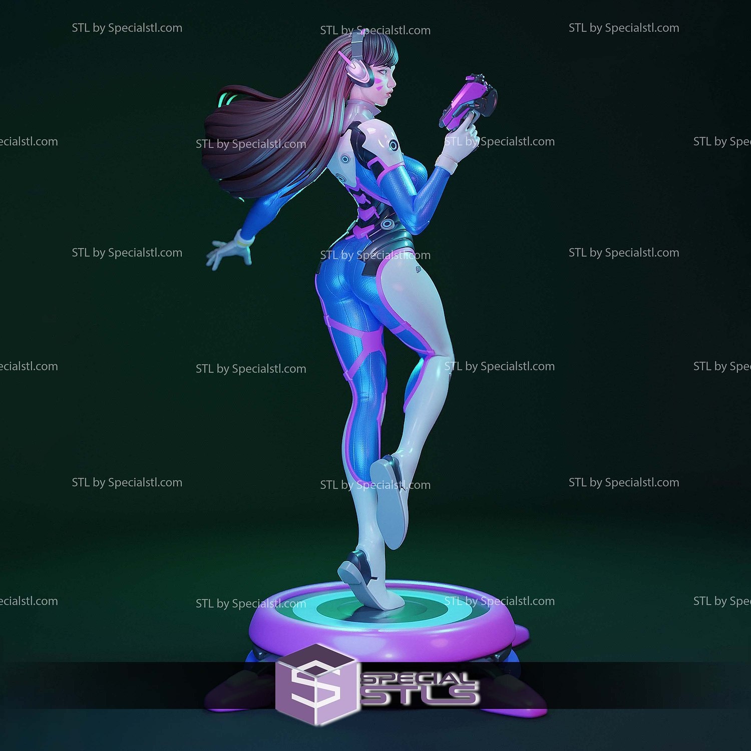 Dva Overwatch Sexy Figure V3! Printed 16k Res! HandPainted or Unpainted!