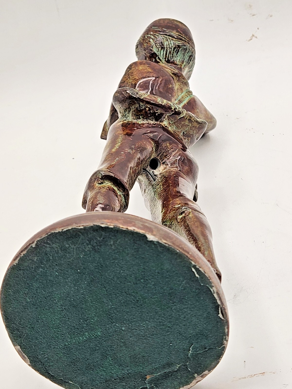 Rancoulet Style Bronze Statue of Boy w/Fish –