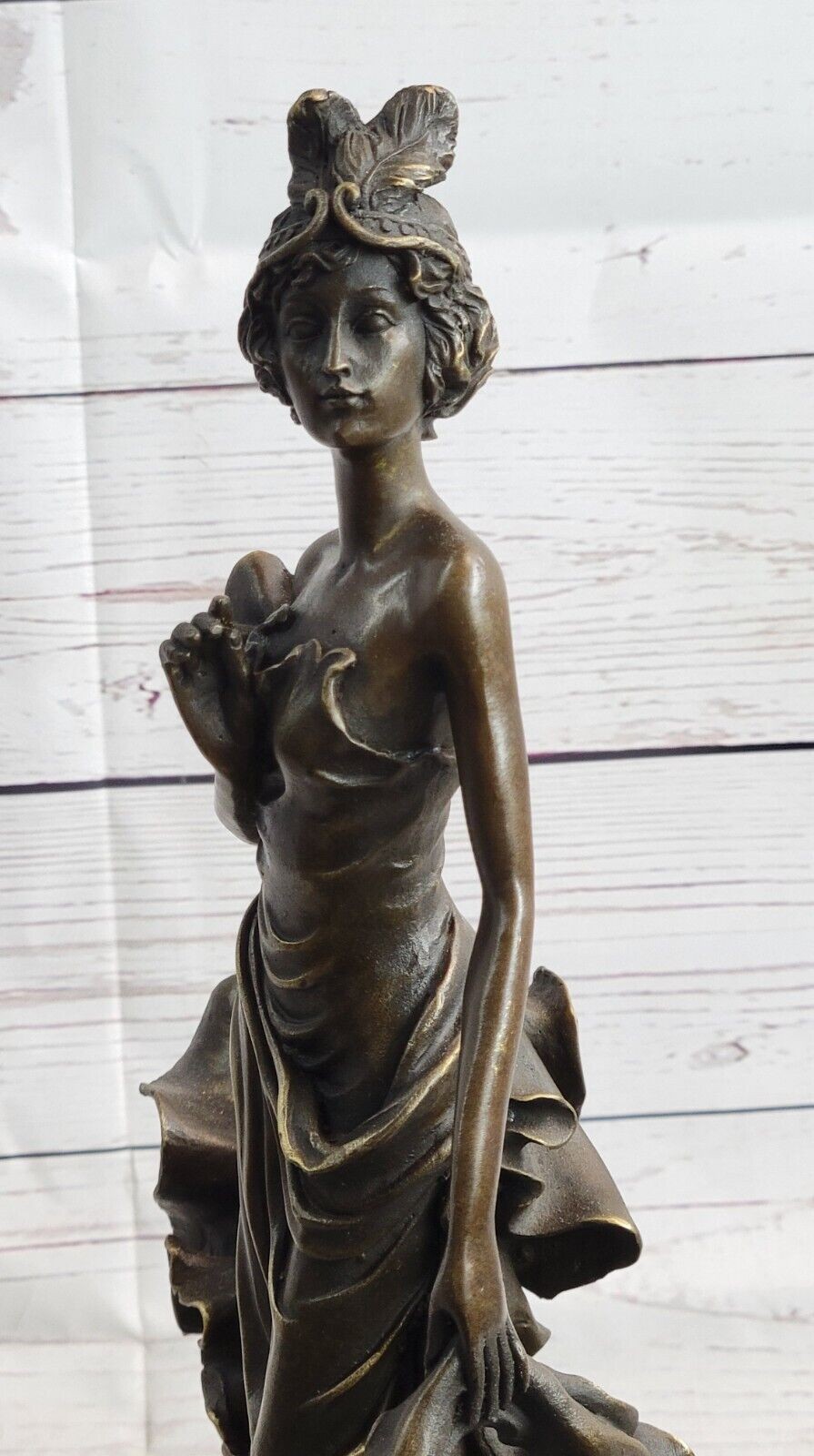 Original Artwork 1920&rsquo;s Flapper Girl Dancer Bronze Fashion Model Sculpture Sale