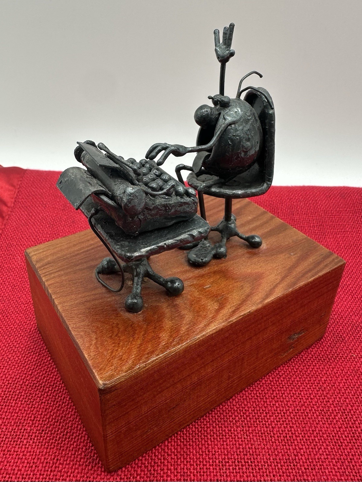 Greg Quayle Sand Flea Metal Sculpture 1983 Computer Bug Office Grass Valley, CA