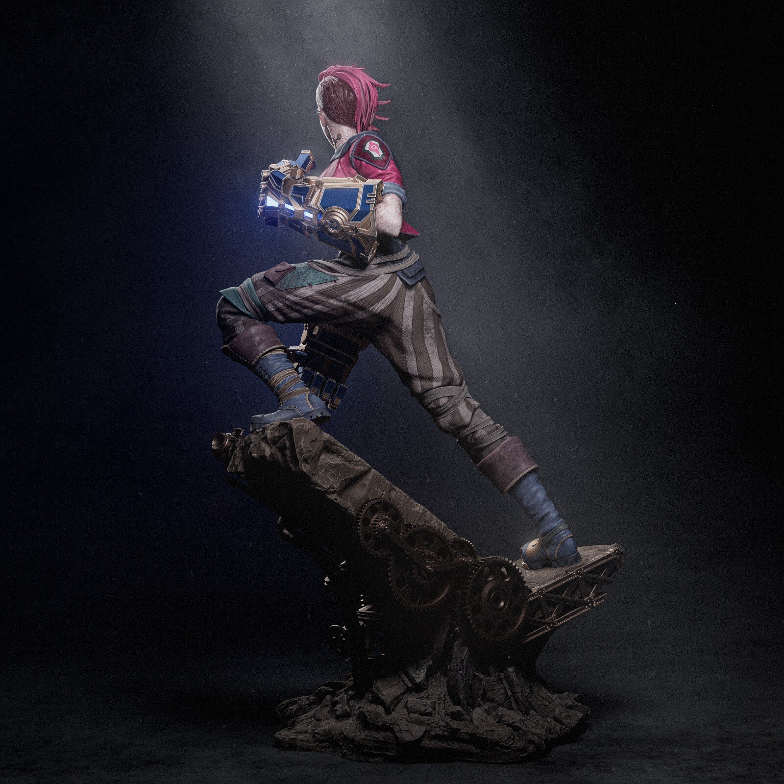 Vi, Arcane, Resin Scale 1:9 Model Kit painted 3d Printed GK Statue Figure