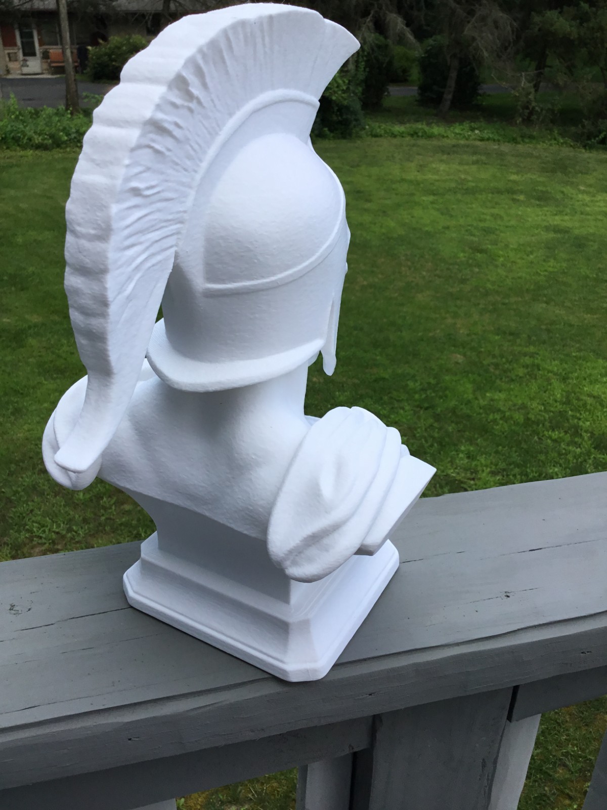 Custom 13&Prime; Ares God of War Bust Spartan Helmet Sculpture Greek Mythology Art