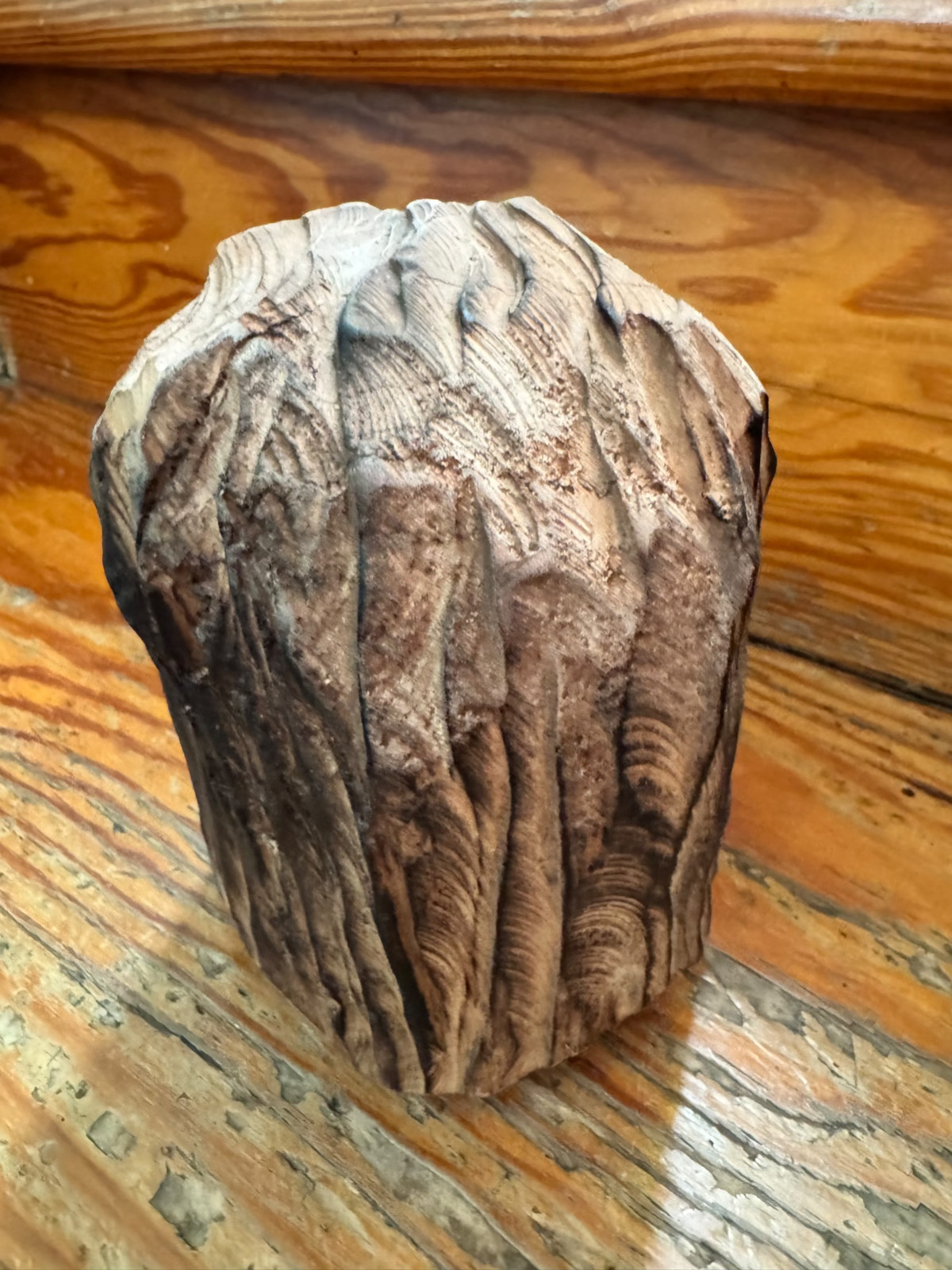Chainsaw and Dremel Carved Wooden Baby Owls – Black Walnut, Cherry, & Cedar!