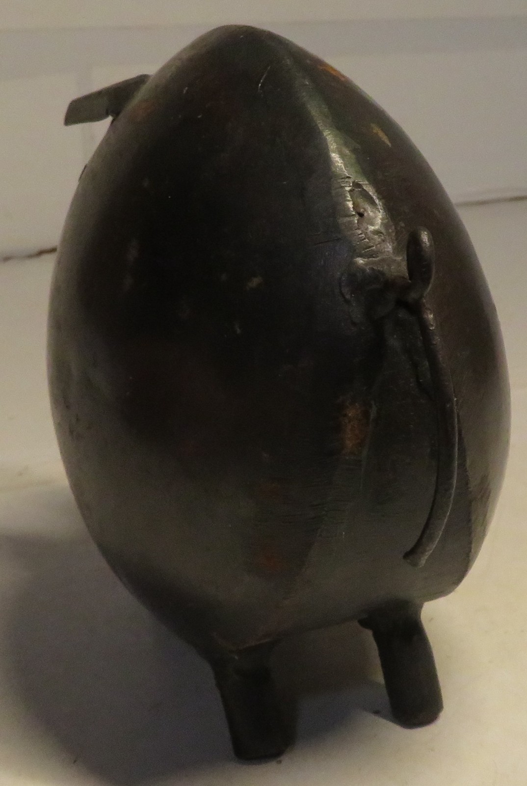 Vintage Metal Mid Century Modern Steel Artisan Pig Sculpture 5.5&Prime; Tall 6&Prime; Long