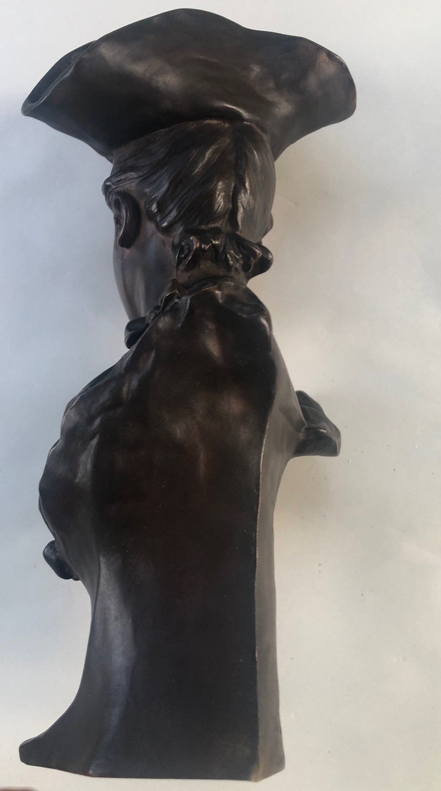 Antique 19C Georges Van Der Straeten Bronze “Theresa” Paris France Foundry Seal