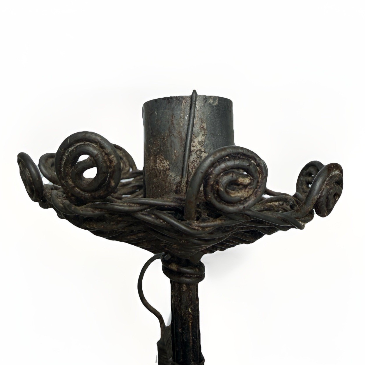 Biomorphic Sculptural Metal Art Handmade Wall Sconce