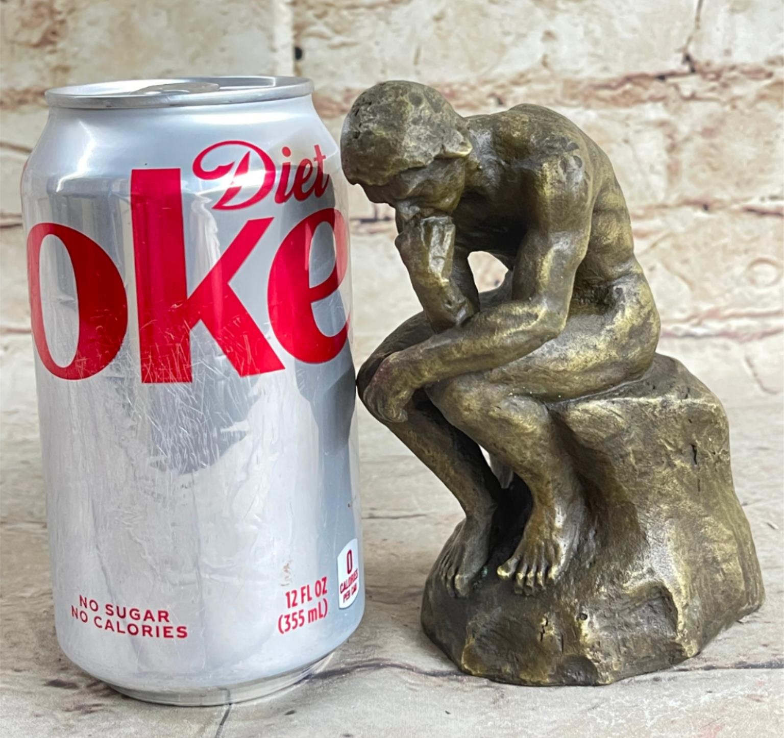Hot Cast Bronze Realism Art Noveau Sculpture The Thinker Thinking Man Artwork