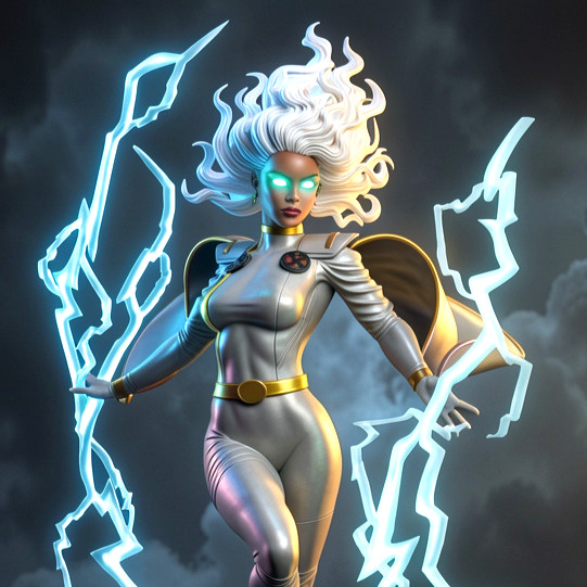 Storm Ororo Munroe X-men Sexy V3! 3D Printed 16k Res! HandPainted or Unpainted!