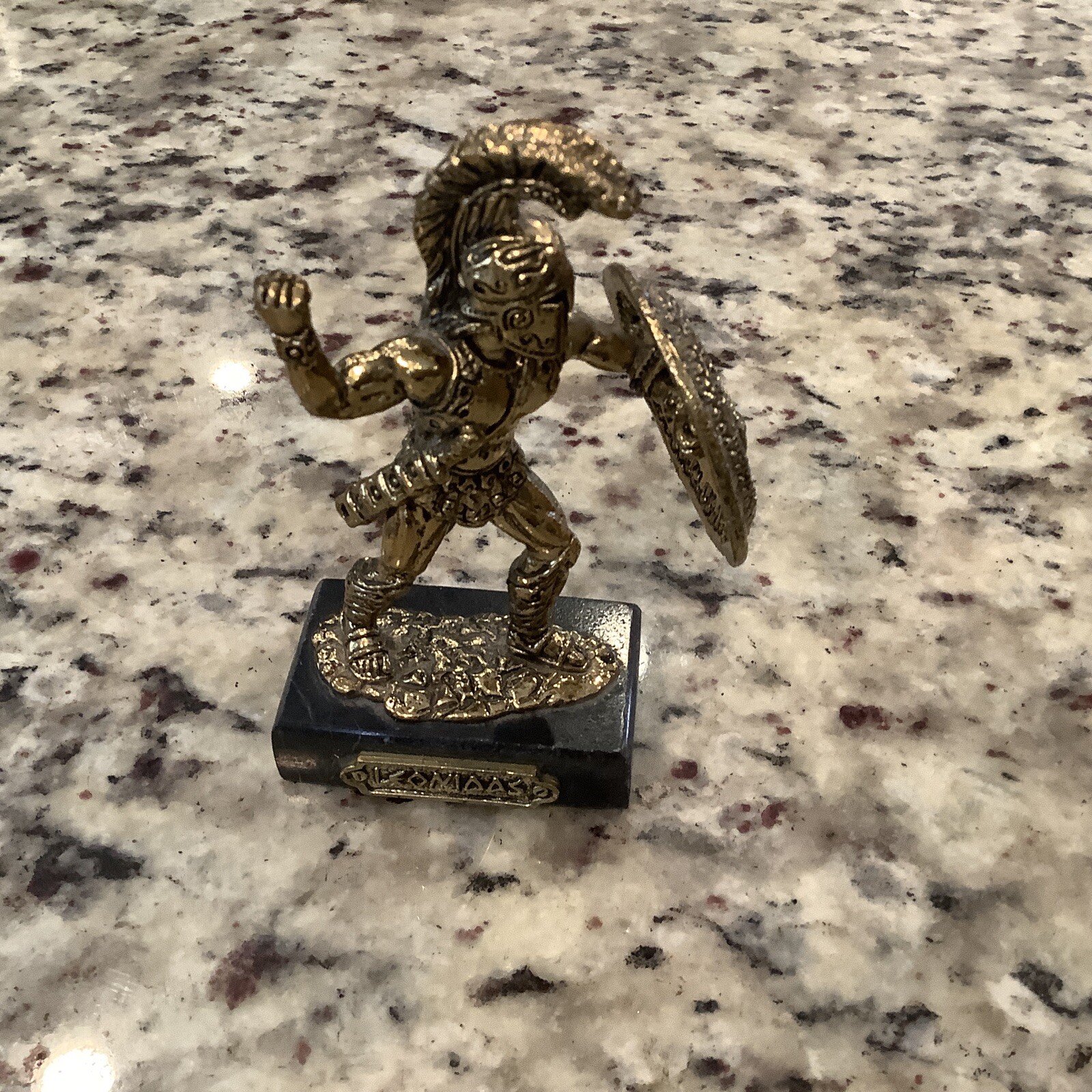 Statue Spartan King Leonidas Ancient Warrior 5.1&Prime;-13cm Brass Cast Mythology