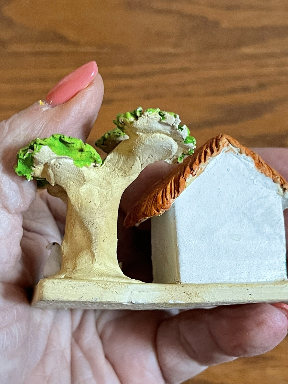 Colombian Folk Art Clay Pottery village home Sculpture ~3x2x2.25” Diorama