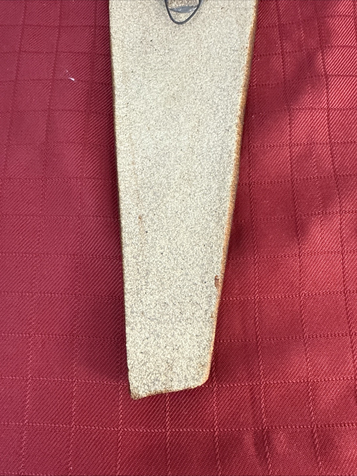 Handcrafted Reddish Brown Clay/Stone Hanging Art Piece Artist Signed