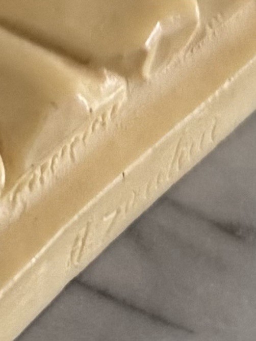 Vintage Michelangelo&rsquo;s « David » A. Santini, Made In Italy, Alabaster Sculpture