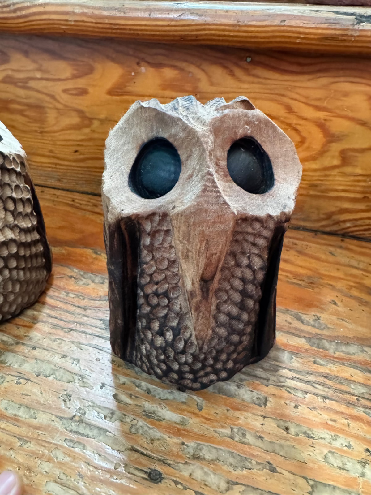 Chainsaw and Dremel Carved Wooden Baby Owls – Black Walnut, Cherry, & Cedar!