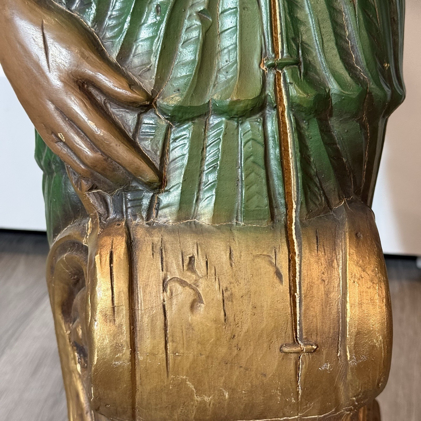 Vintage Alfco NY Polynesian Maiden Ship Figurehead Hawaiian Nautical Statue Bust