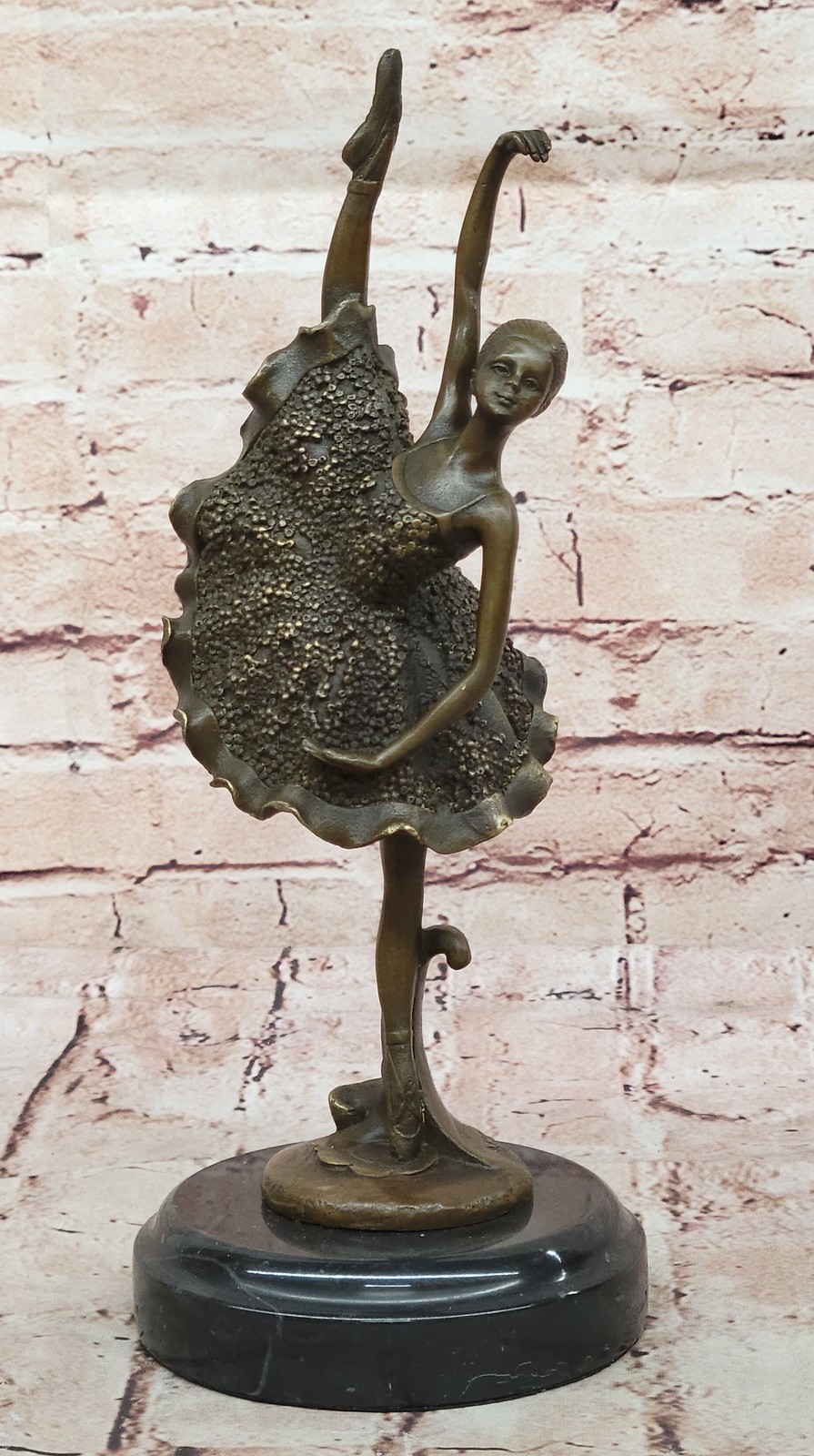 European Bronze Figurine Ballerinas Dance Ballet Dancing Statue Gift Home Decor