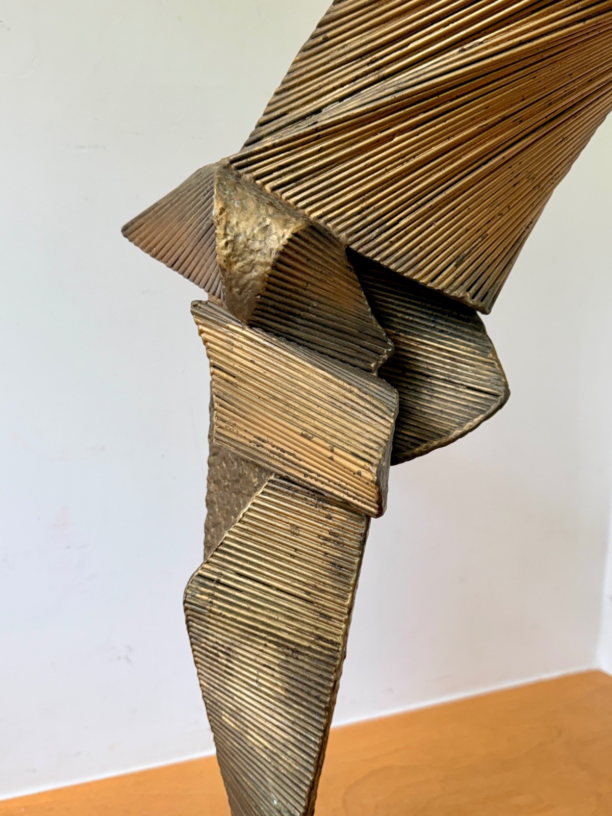 1960s John Roper Brutalist Abstract Metal New York Art Sculpture Statue Vtg Mcm