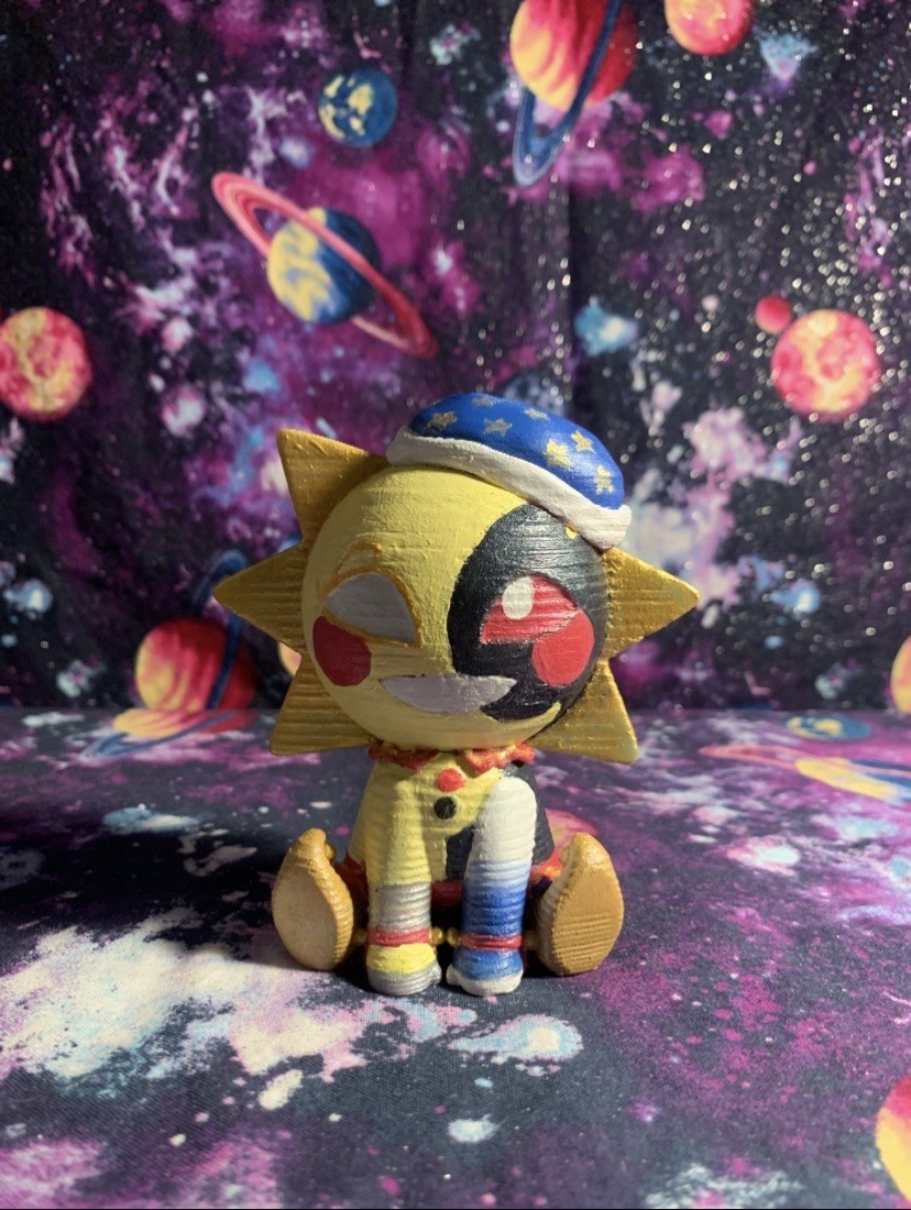 Flaw Painted Five Nights at Freddy’s Security Breach Eclipse PLA “Plush” Figure
