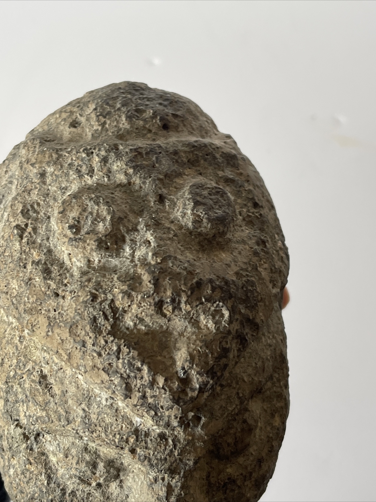 Antique Olmec Sculpture Stone Icon Volcanic 900BC To 300AD Pre-Colombian Helmet