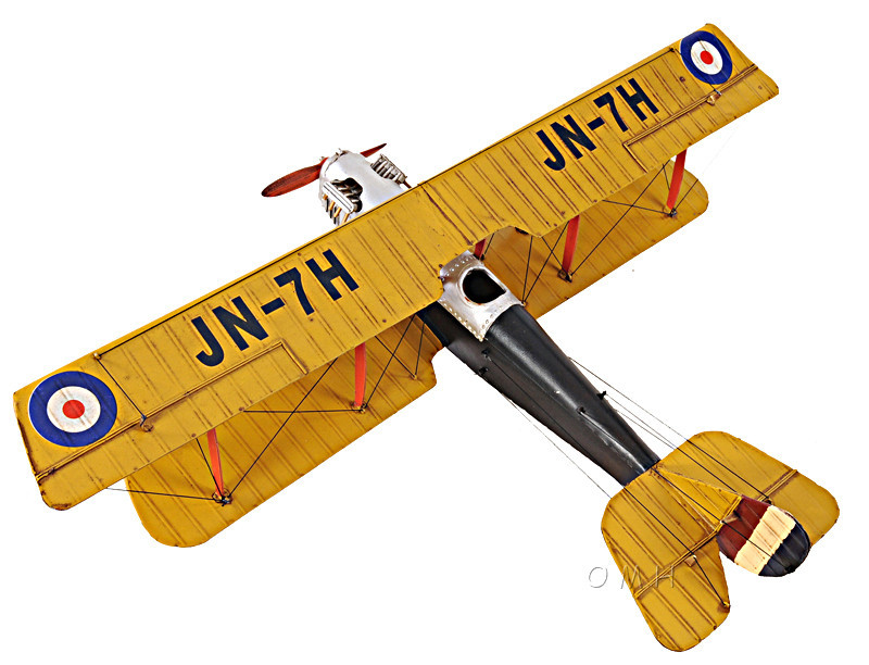 Curtis JN-7H Jenny Barnstormer Biplane Metal Model 19&Prime; Airplane Aircraft Decor