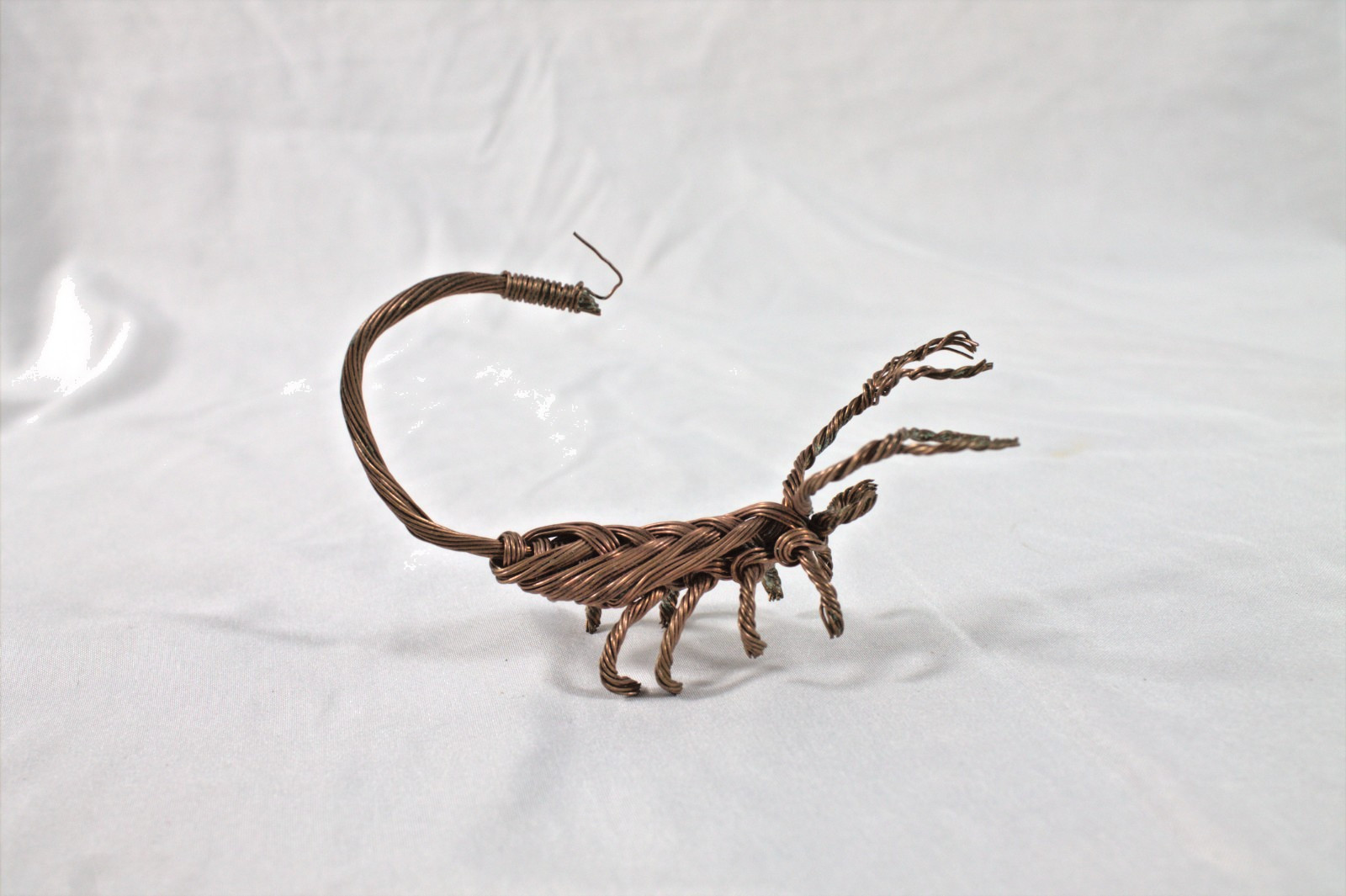 Copper Wire Scorpion Metal Art – 4 inches long handmade twisted copper wire