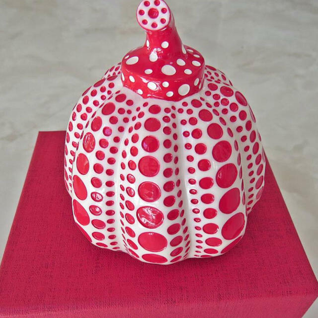 Yayoi Kusama object pumpkin red Japan Artist Sculpture authentic