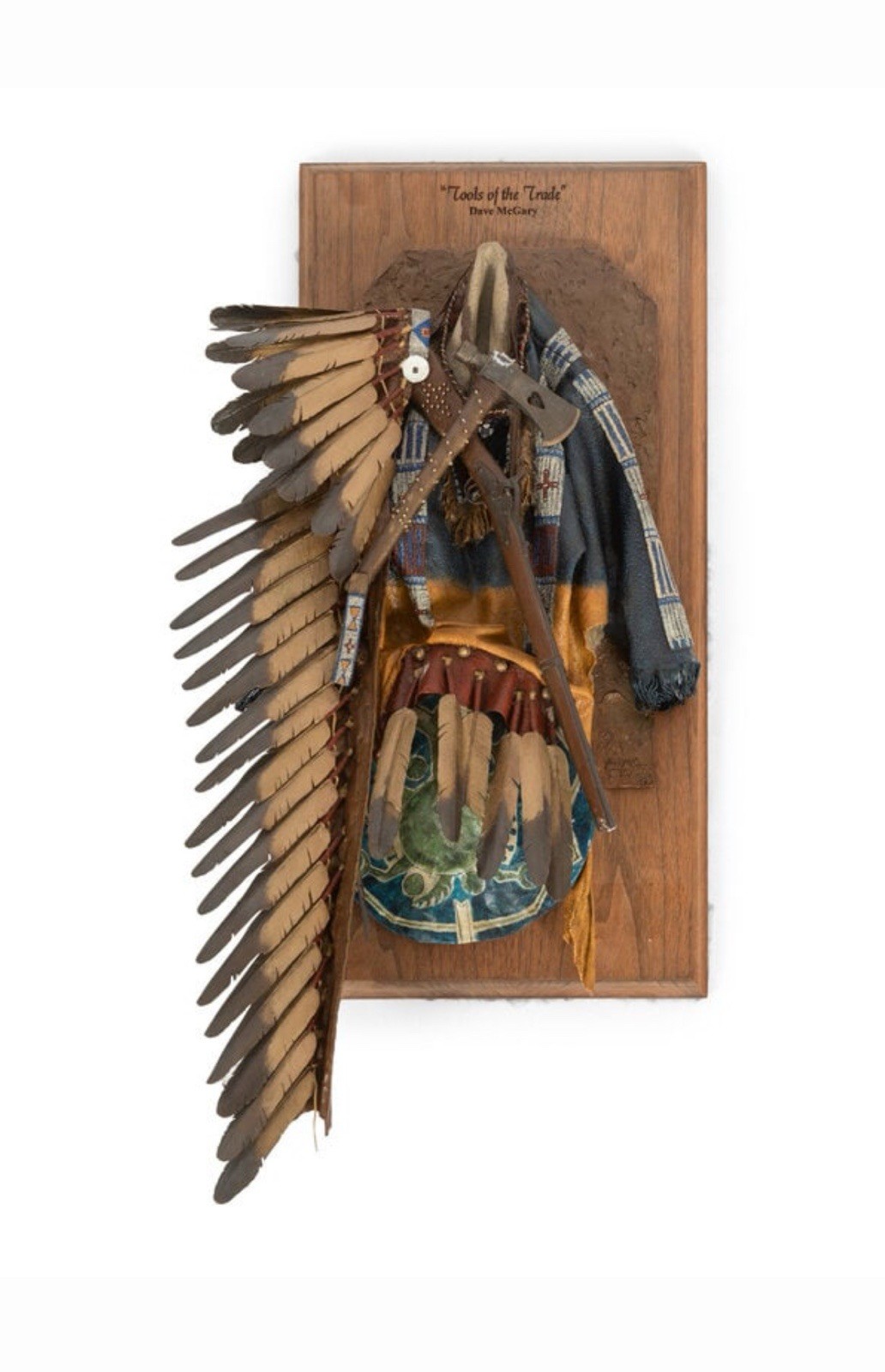 Dave Mcgary Wall Bronze Sculpture.Tools Of The Trade 28” X14” X 5” Deep 30 Lb