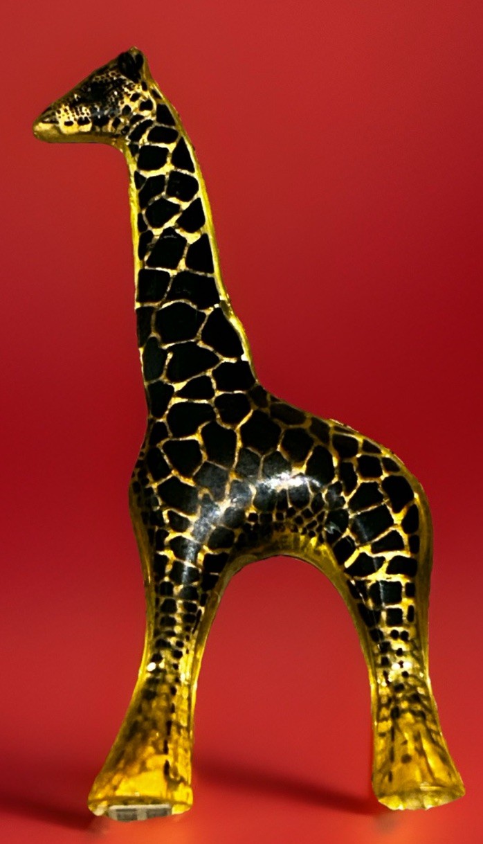 Palatnik Giraffe Lucite Acrylic Sculpture Made In Brazil MCM Figurine