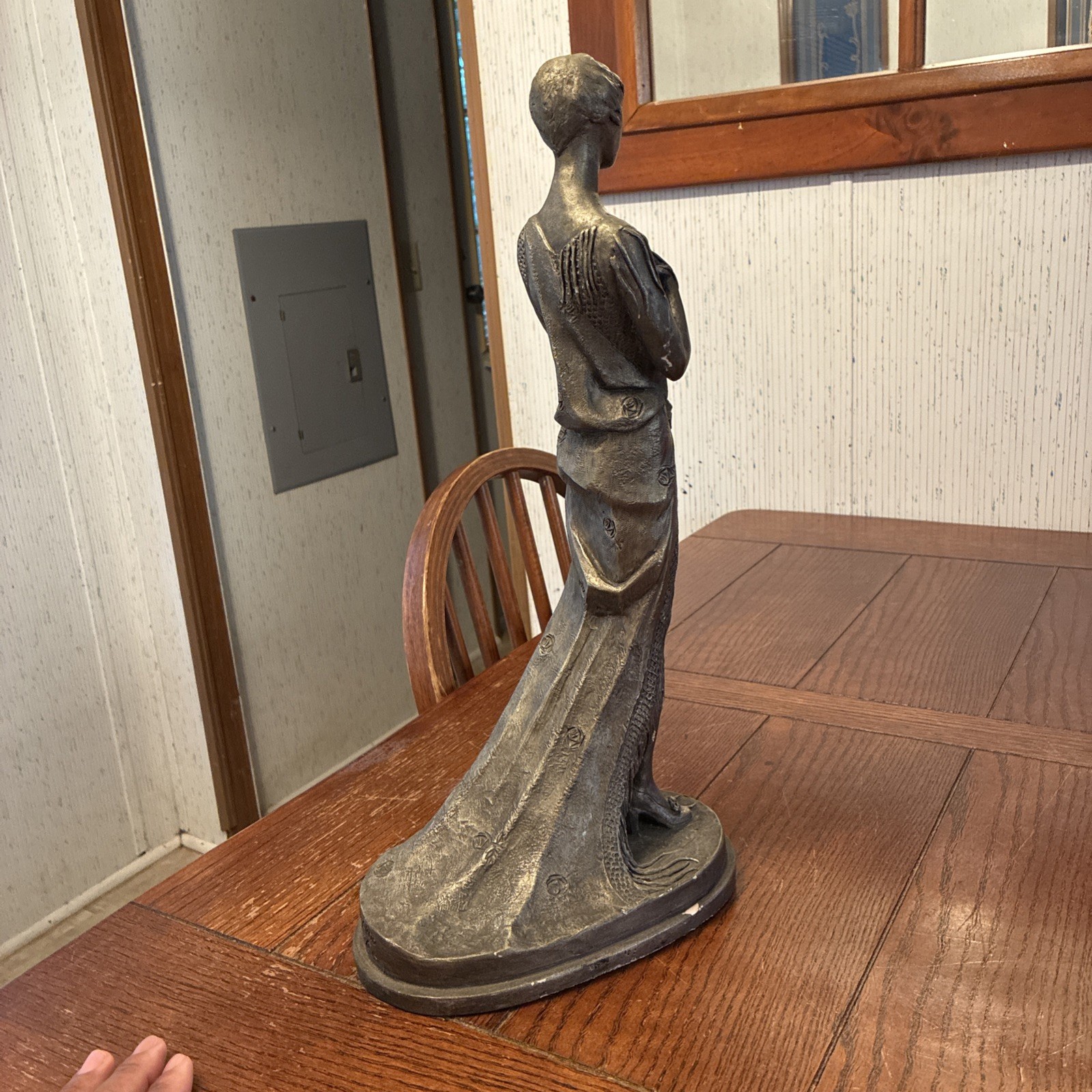 Vintage Austin Production ‘83 Sculpture Art Deco Woman after Vallery 17&Prime;