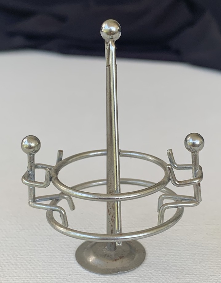 Kinetic Motion Modern Spin Round Balance Chrome Merry Go Round 1970s Retro