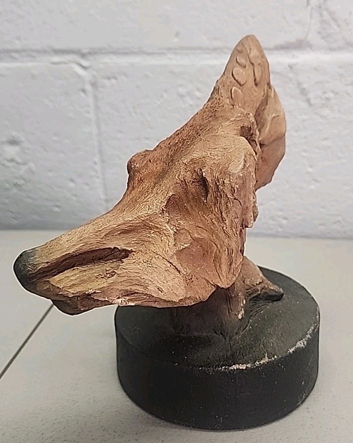 « Rick Cain Fox Sculpture «  »FOx River » » Limited Edition 125/2000 -1996&Prime; Read